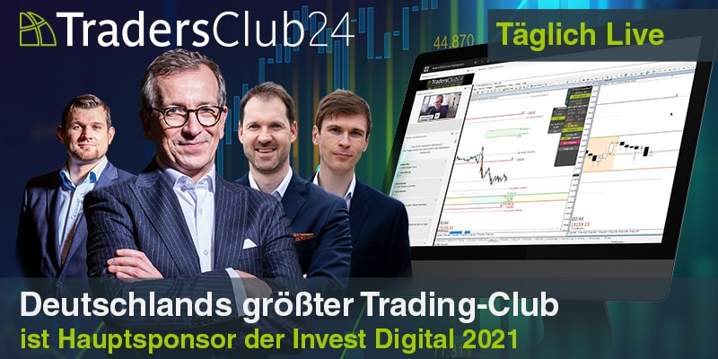 TradersClub24 ist Hauptsponsor der Invest Digital 2021