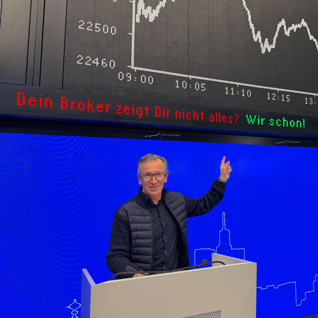 Carlos in der Frankfurter Börse